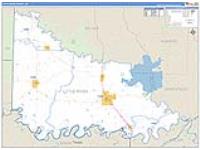 Little River, Ar Carrier Route Wall Map